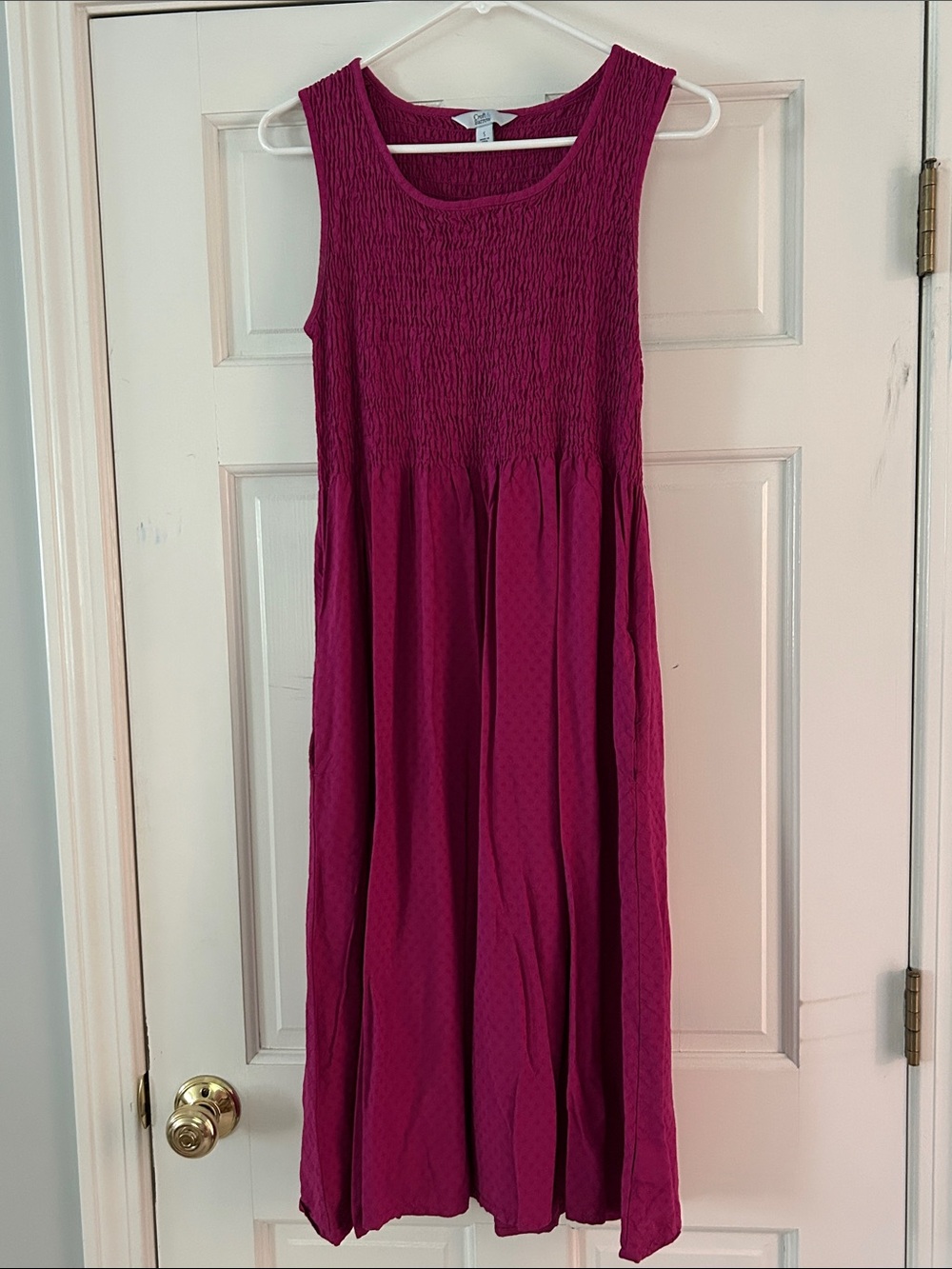 croft & barrow Sleeveless Fuchsia Maxi Dress - Picture 2 of 4